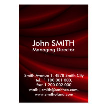 Red Silky Background Business Cards