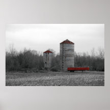 Red Silo Posters