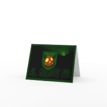 Red Skelatene WarP o'Lantern Card