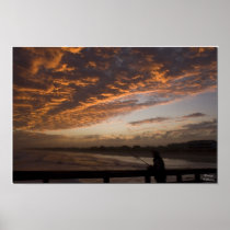 Red Skies in the evening Print