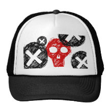Red Skull Hat