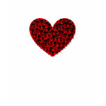 Red Skull Heart t-shirts