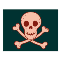 Red Skullington Post Card