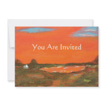 Red Sky At Night You Are Invited Original Art