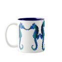 Red Snout Seahorses Mug
