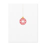 Red Snowflake Bauble Post Card