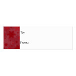 Red Snowflake Christmas Gift Tag business cards