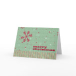 Red Snowflakes Greeting Card