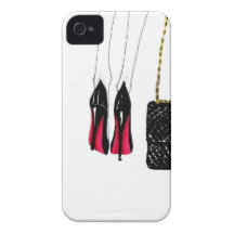Red sole iPhone 4 Case-Mate fundas