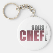 Red Sous Chef Keychain