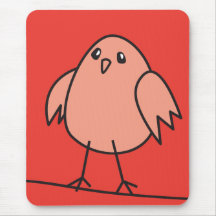 red sparrow mousepads