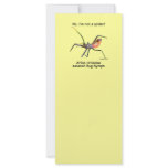 Red Spider Assassin Bug Personalized Rack Card