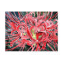 red spider lily flower watercolor painting post cards