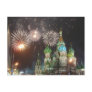 red square fireworks post card