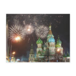 red square fireworks postcards