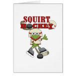 Red Squirt Hockey Tshirts and Gifts Greeting Card