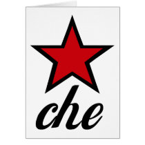 Red Star Che Guevara! Greeting Cards