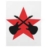 Red Star crossed guitars flyers