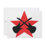 Red Star crossed guitars Invite