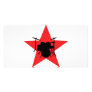 red star drum drummer photo card