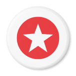 Red Star Icon Fridge Magnet