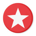 Red Star Icon magnets