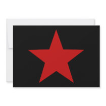 Red Star Personalised Invitation