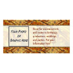 Red Star Septagram Customized Photo Card