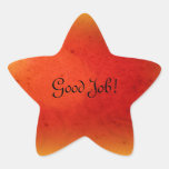 Red star Sticker Template