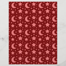 red stars and moon patterns full colour flyer