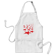 red stars carpet apron