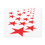 red stars carpet postcard