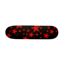 RED STARS!!! SKATEBOARD