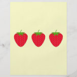 Red Strawberry. Flyer Design