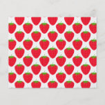 Red Strawberry Pattern. Flyers