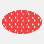 Red Strawberry Pattern. stickers