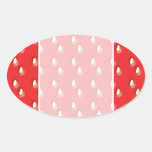 Red Strawberry Pattern. stickers