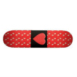 Red Strawberry Pattern. Skate Boards