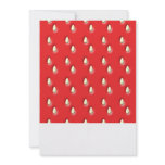 Red Strawberry Pattern with Seeds. Custom invitations