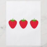 Red Strawberry. Personalized Flyer