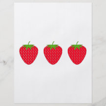 Red Strawberry. Personalized Flyer