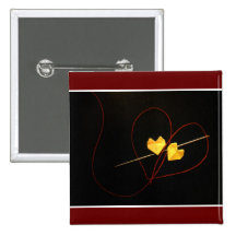 Red String of Fate Pinback Button