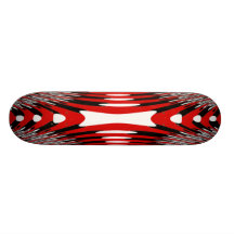 Red Stripes Skateboard