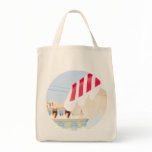 Red Stripes Tote Canvas Bags