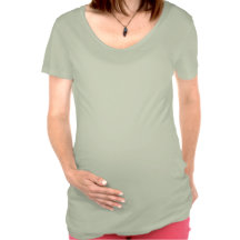 Red Stylistic Golden Lined Cloisonné Flowers Maternity Shirt
