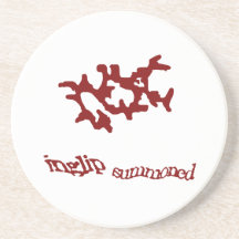 Red Summoning Weedaula Beverage Coasters