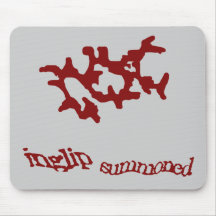 Red Summoning Weedaula Mousepads