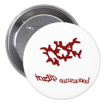 Red Summoning Weedaula Pinback Button