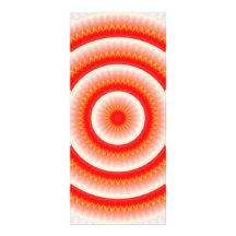 red sun mandala rack card