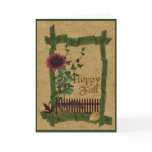 Red Sunflower Fall Greetings Greeting Card